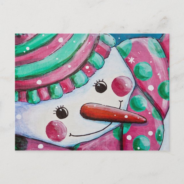 Snowgirl Postkarte (Vorderseite)