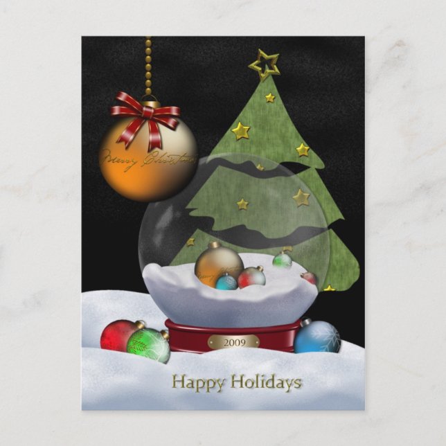 Snowglobe Postkarten (Vorderseite)
