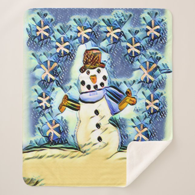 Snowie Snowman Sherpadecke (Vorderseite)