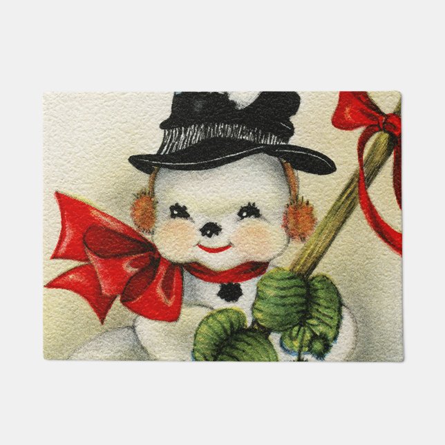 Snowman 004 fußmatte (Vorderseite)