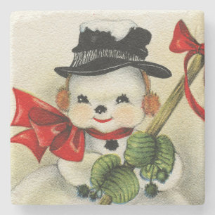 Snowman 004 steinuntersetzer