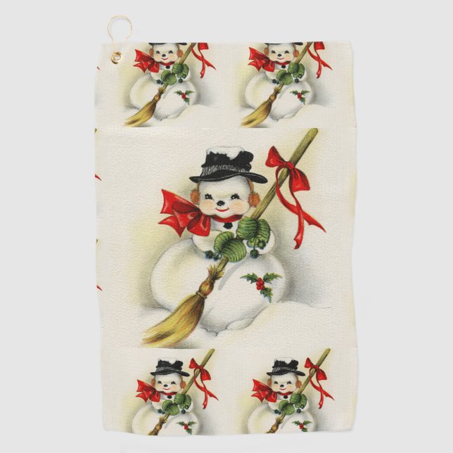 Snowman 009 golfhandtuch (Vorderseite)