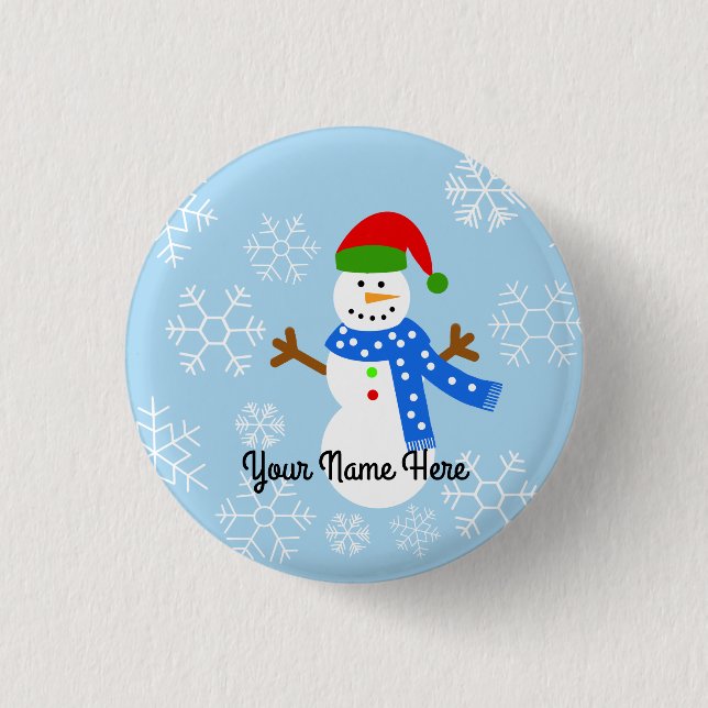 Snowman #1 Button (Vorderseite)