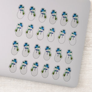 Snowman 24 Stück Sticker