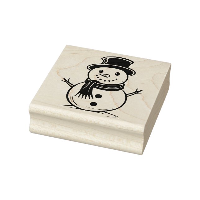 Snowman 2 Gummi-Briefmarke Gummistempel (Stempel)