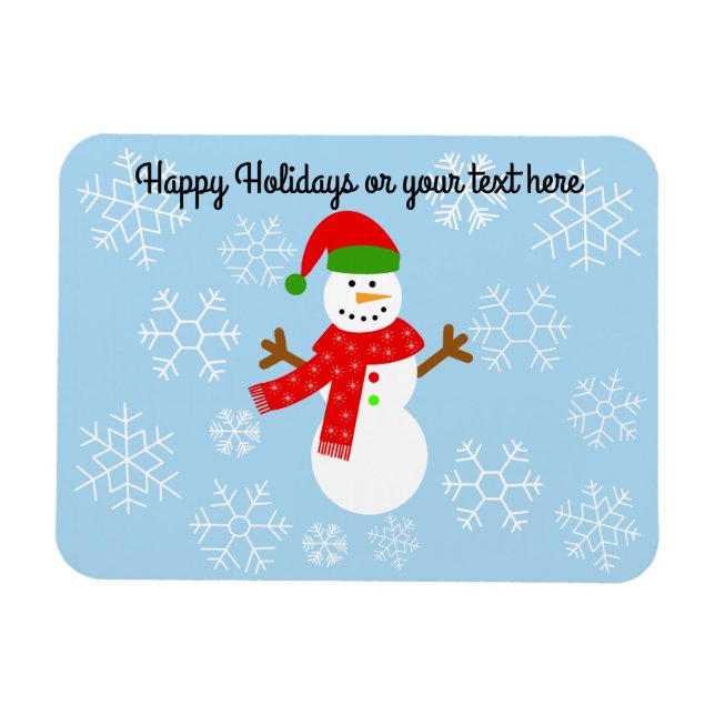 Snowman #2 Magnet (Horizontal)