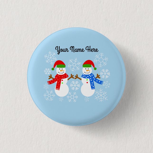 Snowman #3 Button (Vorderseite)