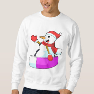 Snowman als Snowboarder mit Sonowboard.PNG Sweatshirt