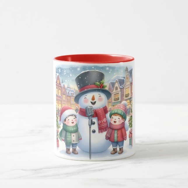 Snowman and Friends Kinder Weihnachten Tasse (Zentrum)