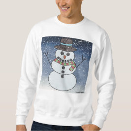 Snowman avec BG (blanc) - Sweatshirt masculin