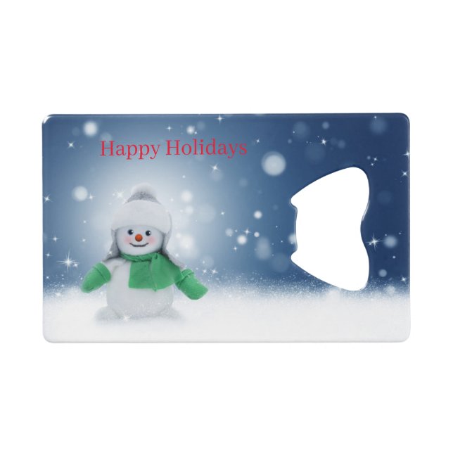 Snowman avec une écharpe verte (Devant (Horizontal))