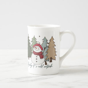 Snowman Baby Es ist kalt draußen Prozellantasse