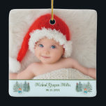 Snowman Baby's 1. Weihnachten Keramikornament<br><div class="desc">Fügen Sie dieses bezaubernde Snowman Baby's 1. Weihnachtsschmuck zu Ihrer Urlaubsliste hinzu! Ein wunderbarer Sake für das 1. Weihnachtsfest Ihres Babys! Originelle Entwürfe,  die für Sie von Up On the Mountain erstellt wurden</div>