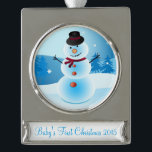 Snowman Baby's First Christmas Frame Ornament<br><div class="desc">Der erste Weihnachtsrahmen des Babys ist ein wunderbarer Sake für das erste Weihnachtsfest Ihres Babys. Auch macht ein gutes Geschenk für die ersten Babys von Familie und Freunden. Passen Sie den Text nach Bedarf an.</div>