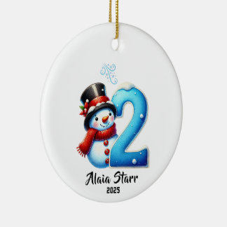 Snowman Baby's Second Christmas Ornament