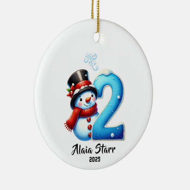 Snowman Baby's Second Christmas Ornament (Rechts)