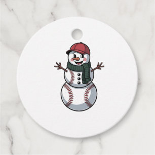 Snowman Baseball Weihnachtsfeier WeihnachtsBasebal Geschenkanhänger