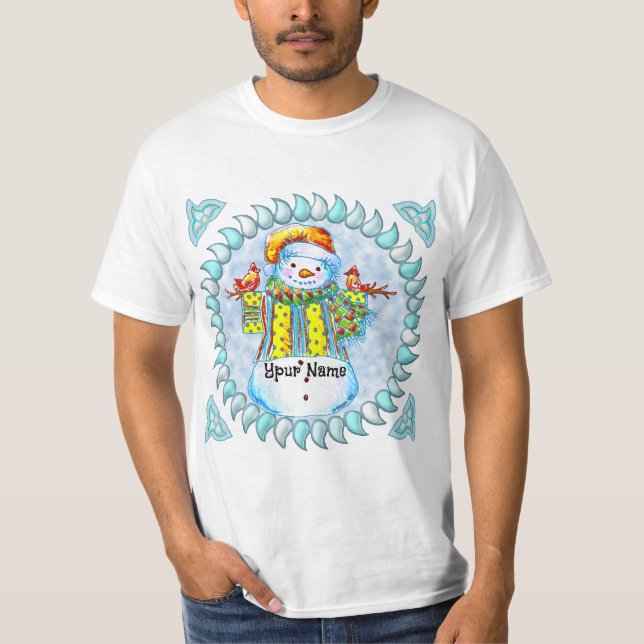 Snowman Birdman T - Shirt (Vorderseite)