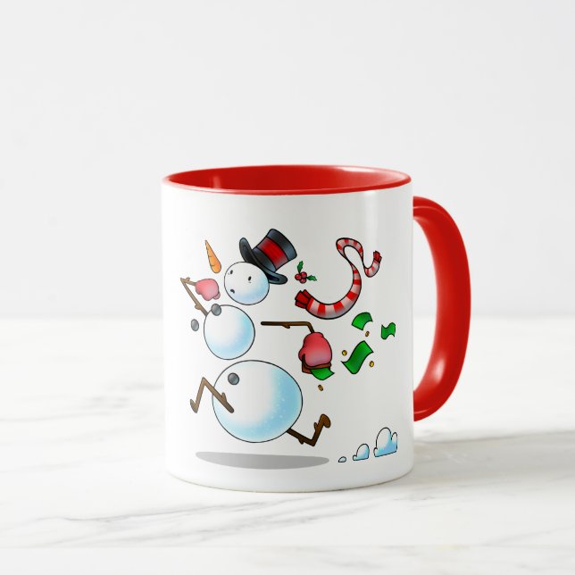 Snowman Black Friday Tasse (VorderseiteRechts)