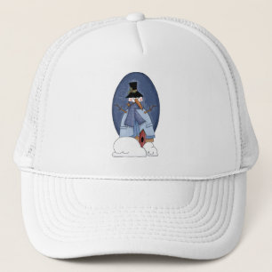 Snowman Blue Tshirts und Geschenke Truckerkappe