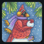 SNOWMAN BODYGUARD, CHRISTMAS KARDINAL REDBIRD QUADRATISCHER AUFKLEBER<br><div class="desc">MIT SNOWBALLEN UMGEBEN. HUMOROUS KARDINAL STICKERS *Anpassen ... Suchen Sie nach passenden Elementen Susan Brack Designs</div>