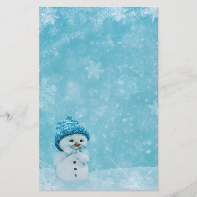 Snowman Briefpapier (Vorderseite)