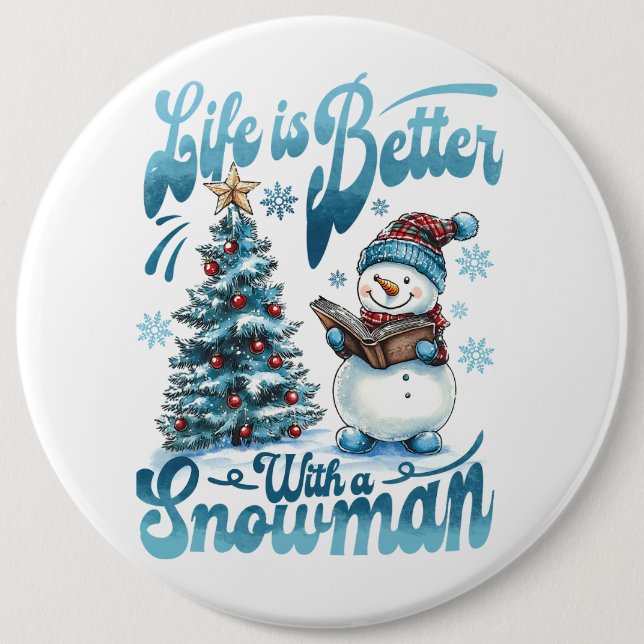 Snowman Button (Vorderseite)