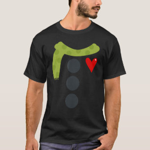 Snowman Buttons Kostüm Funny Christmas Weihnachten T-Shirt