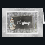 Snowman Card<br><div class="desc">Segen Snowman Karte für Ihre Winterferien Anlässe.</div>