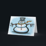 Snowman Card Feiertagskarte<br><div class="desc">Schneemann</div>