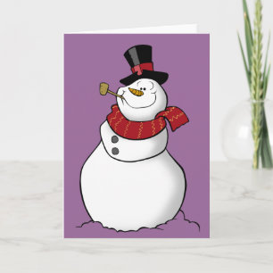 Snowman Card Feiertagskarte