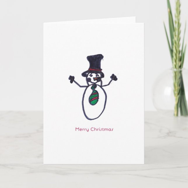 Snowman Card - Von Antoine Feiertagskarte (Vorderseite)