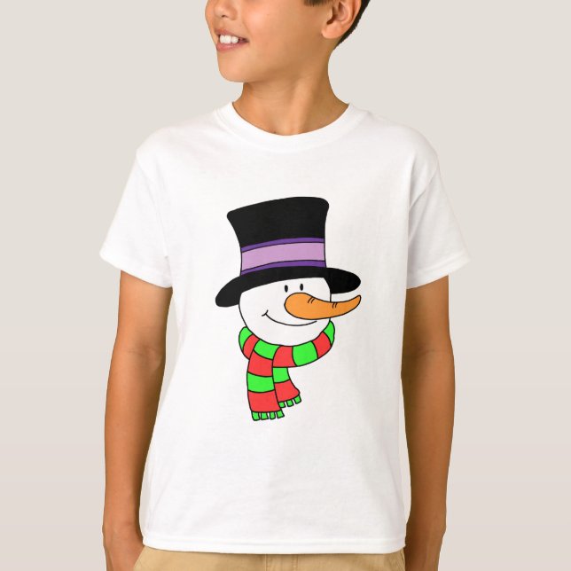 Snowman Cartoon T-Shirt (Vorderseite)
