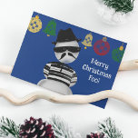 Snowman Cholo New Mexico Weihnachtsschmuck Zia Feiertagskarte<br><div class="desc">Produkte mit meiner Illustration eines Cholo Snowman und einige Weihnachtsschmuck in New Mexico.</div>