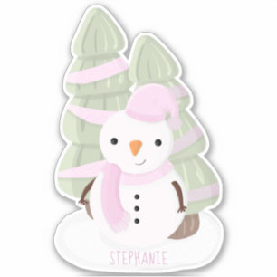 Snowman Christmas Aufkleber