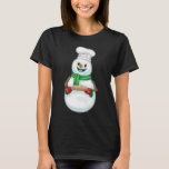Snowman Christmas Baker T-Shirt<br><div class="desc">Dieses Design ist das perfekte Geschenk für einen Geburtstag, Weihnachten und andere Feiern. Es ist für Frauen, Männer und Kinder geeignet.</div>