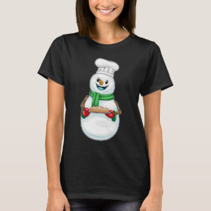 Snowman Christmas Baker T-Shirt