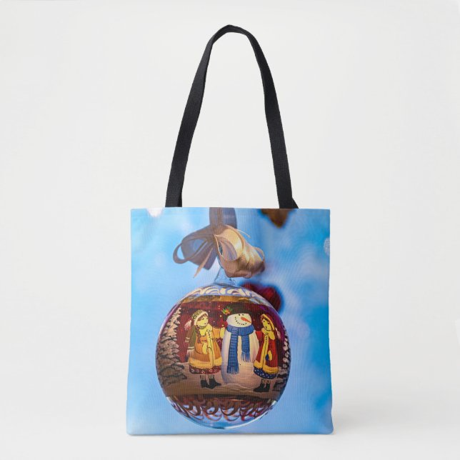 Snowman Christmas Ball Tasche (Vorderseite)