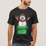 Snowman Christmas Box T-Shirt<br><div class="desc">Dieses Design ist das perfekte Geschenk für einen Geburtstag, Weihnachten und andere Feiern. Es ist für Frauen, Männer und Kinder geeignet.</div>