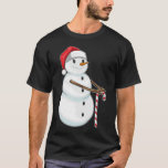 Snowman Christmas Candy Canon T-Shirt<br><div class="desc">Dieses Design ist das perfekte Geschenk für einen Geburtstag, Weihnachten und andere Feiern. Es ist für Frauen, Männer und Kinder geeignet.</div>