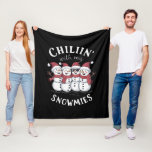 Snowman Christmas Chillin mit meinen Snowmies-Gesc Fleecedecke<br><div class="desc">Snowman Christmas Chillin mit meinen Snowmies-Geschenken</div>