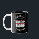 Snowman Christmas Chillin mit meinen Snowmies-Gesc Zweifarbige Tasse<br><div class="desc">Snowman Christmas Chillin mit meinen Snowmies-Geschenken</div>