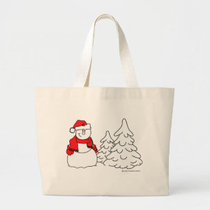Snowman Christmas Classic Bag Jumbo Stoffbeutel