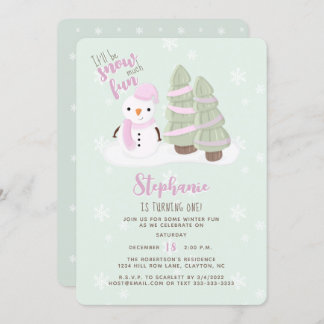 Snowman Christmas Einladung