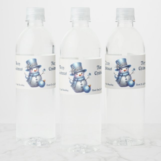 Snowman Christmas Elegante Winterferien (Flaschen)