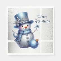 Snowman Christmas Elegante Winterferien