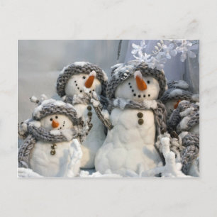 Snowman Christmas Feiertagspostkarte