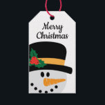 Snowman Christmas Geschenkanhänger<br><div class="desc">Dieses bezaubernde Schneemannsschild wird Ihrem Geschenk eine Touch Urlaubscharme verleihen. Die Rückseite kann mit Ihren Wunschnamen personalisiert werden, wenn Sie sie wählen. Das Design umfasst urheberrechtlich geschütztes Material von Cricut.</div>