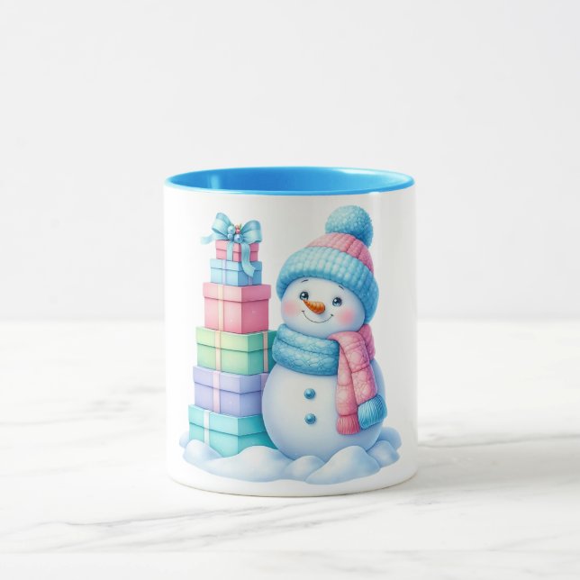 Snowman Christmas gift Mug (Centre)