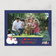 Snowman Christmas Grußurlaub